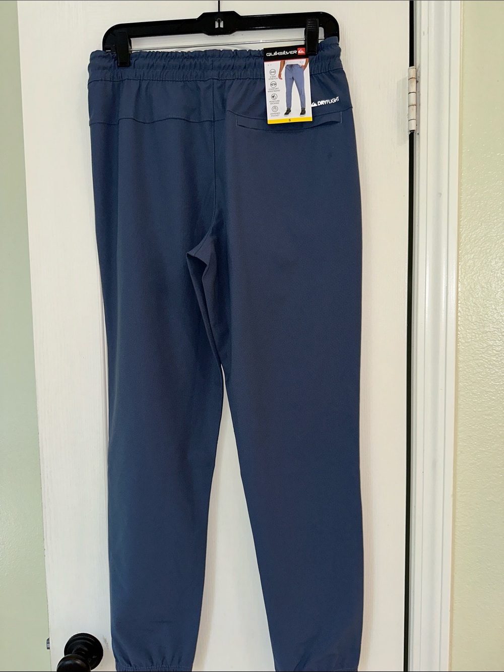 Quiksilver Men's Slate Blue Drawstring Joggers - Picture 2 of 7